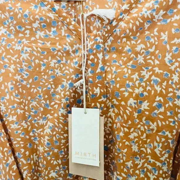 MIRTH Designee, Camel Floral Dress - Picture 4 of 5
